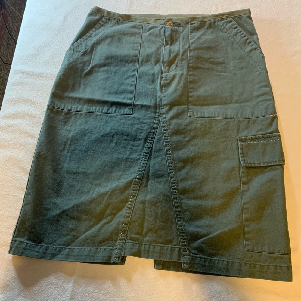 Trail cargo Army Green  Op skirt khaki activewear camp hiking outdoor adventures